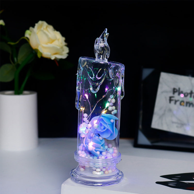 ✨ Eternal Glow Rose Candle – Where Light Meets Love 🌹💡