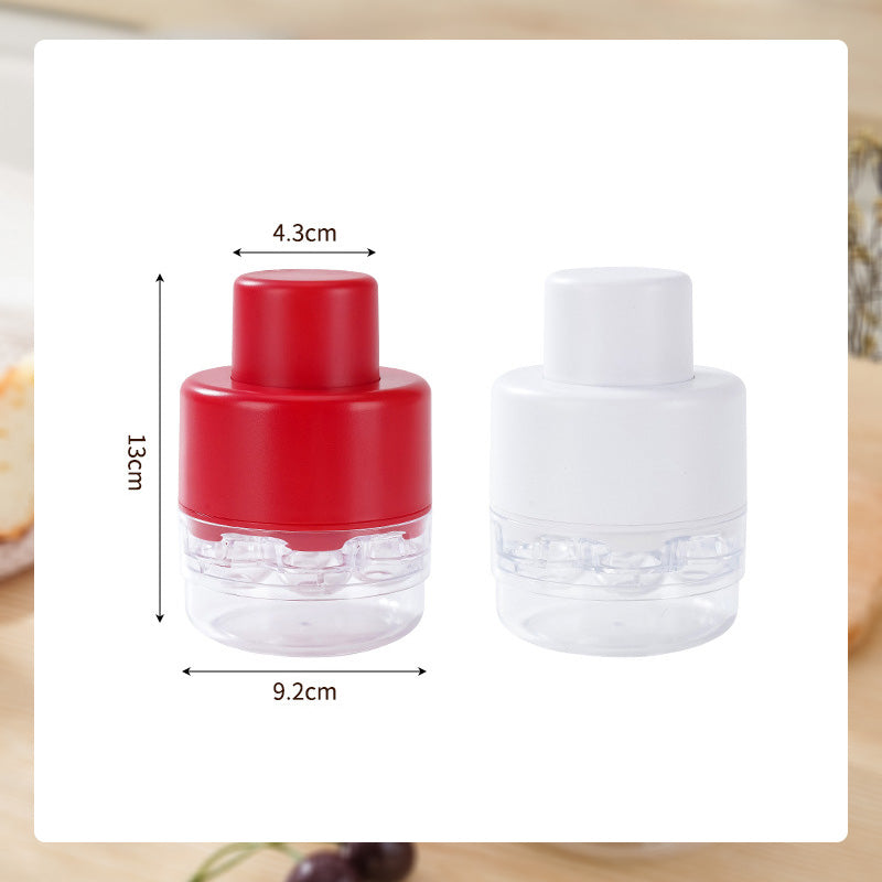 7-håls körsbärsplockare av presstyp