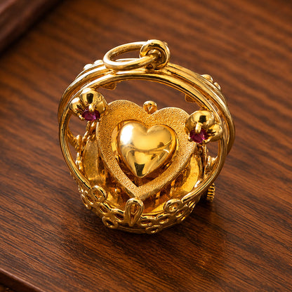 💛Heartbeat Mechanical Pendant – Heart Design × Mechanical Aesthetic✨