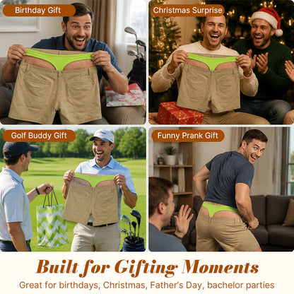 😂Funny Golf Briefs for Men - Cheeky Gift Shorts