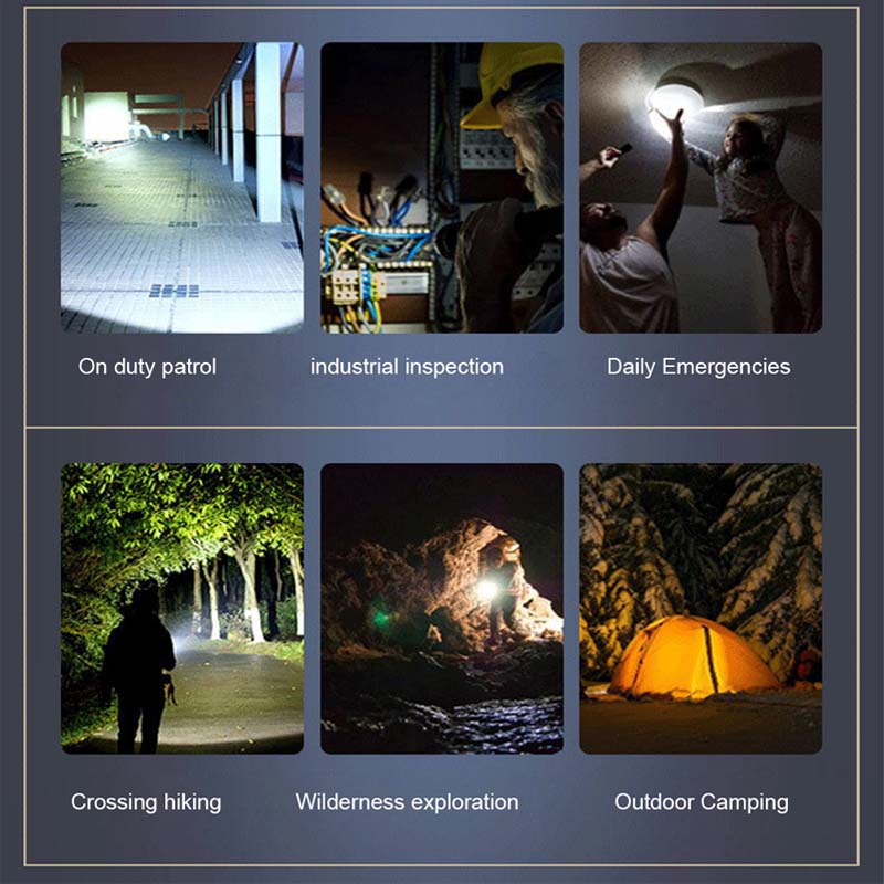 Multifunktionell Ficklampa För Utomhusbruk