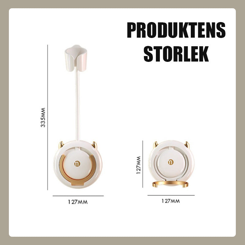 Handsfree-hårtorkhållare för lata människor