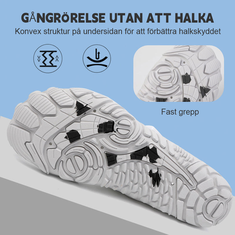 Män och kvinnors strand simning utomhus vandring och bergsklättring cykelskor