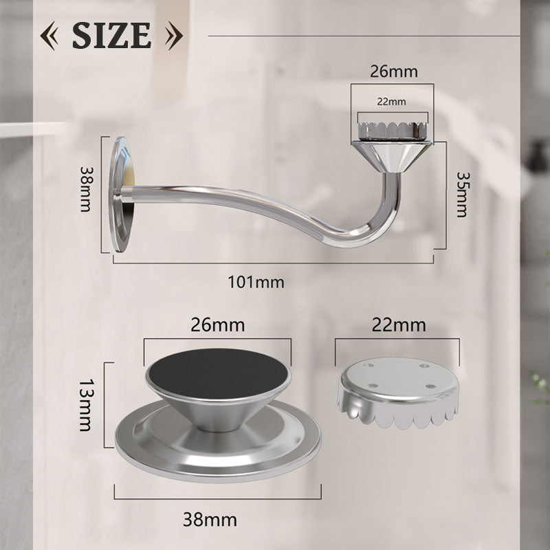 🧼 Magnetisk Tvålhållare i Rostfritt Stål - Smidig Förvaring, Håll Rent 🧼