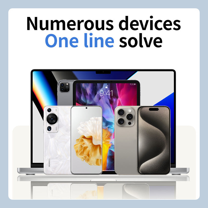 Nyårsförsäljning - 49% rabatt!-🔥4 i 1 snabbladdningskabel för våren