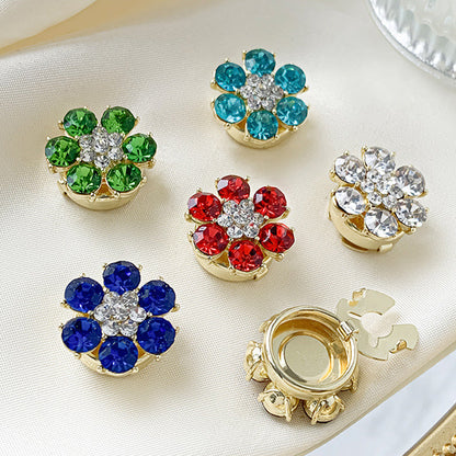 Moderiktiga Bröstnålar Med Rhinestone-Manschettknappar