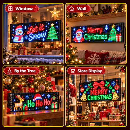 🌀Smart App-Controlled Christmas LED Pixel Display