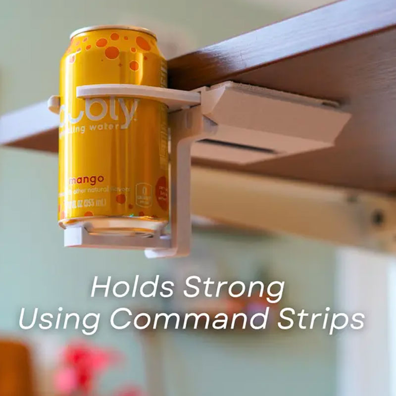 Vikbar mugghållare för skrivbordet