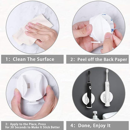 Köp en Få en gratis！-  Stansfri Eltandborsthållare