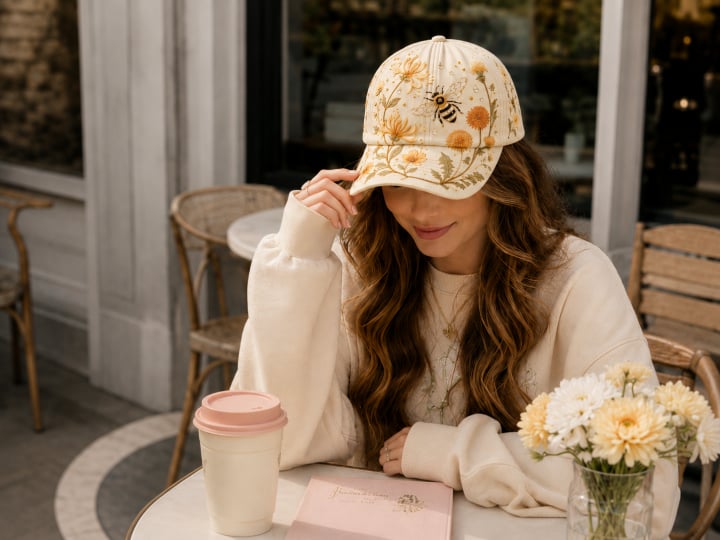 🌸🌿 Garden Morning Cap