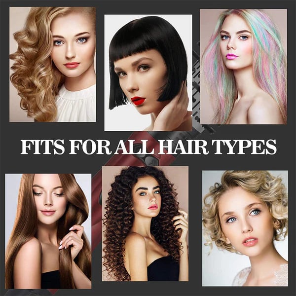 3-i-1 varmluftsstyler och roterande hårtork för torrt hår, lockigt hår, rakt hår