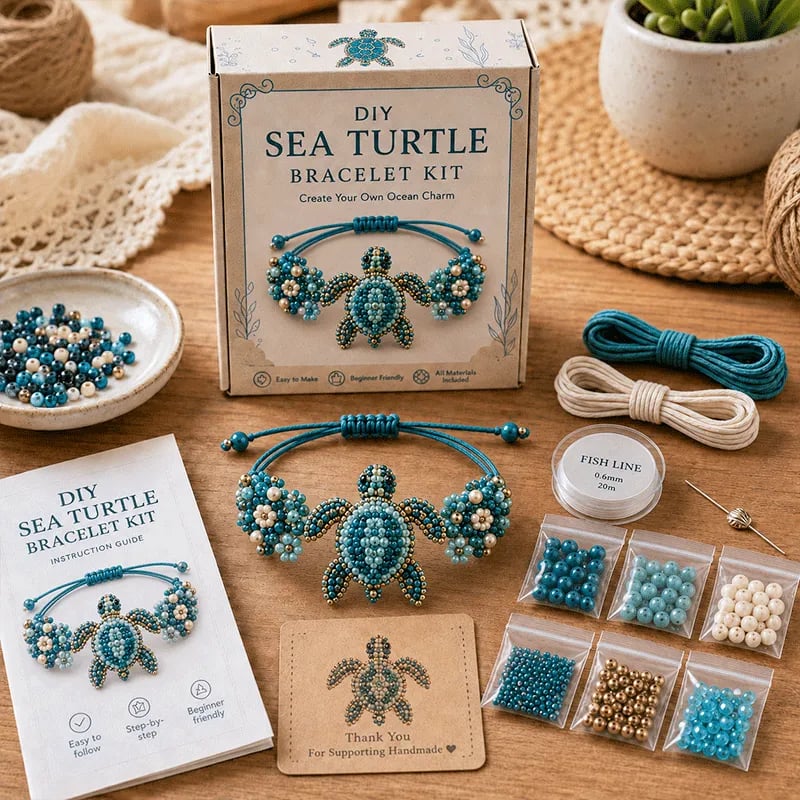 🐙DIY Beaded Bracelet Making Kit🔥