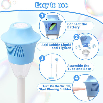🏆 🫧 Automatic Standing Bubble Maker – Create a Magical Bubble Storm in Seconds✨