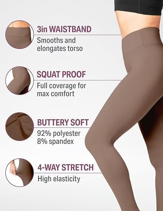 🎁 Sista dagen 49 % rabatt 🔥 Högmidjade, magkontrollerande, formande träningslegging