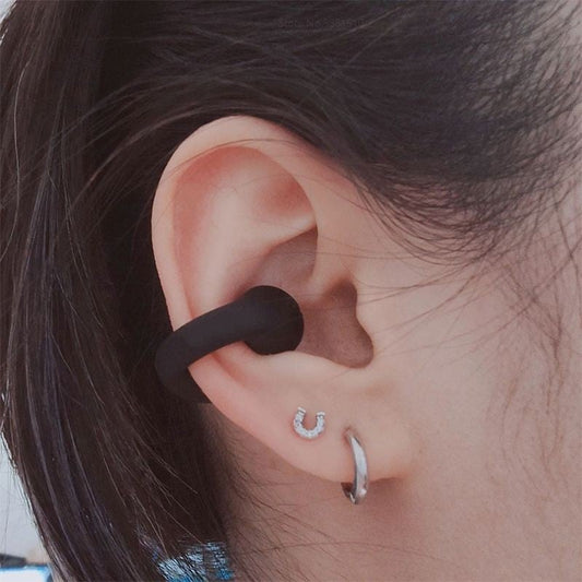 Bluetooth-headset med öronklämma och benledning