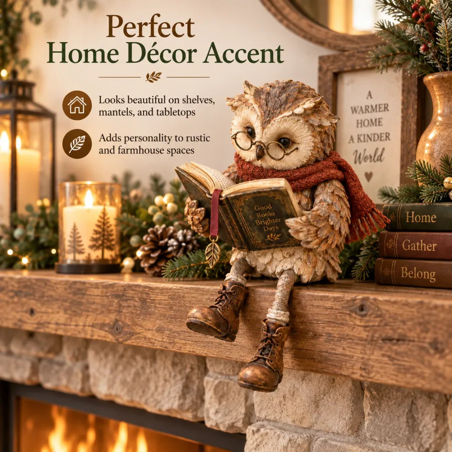 🦉Reading Owl Figurine📚