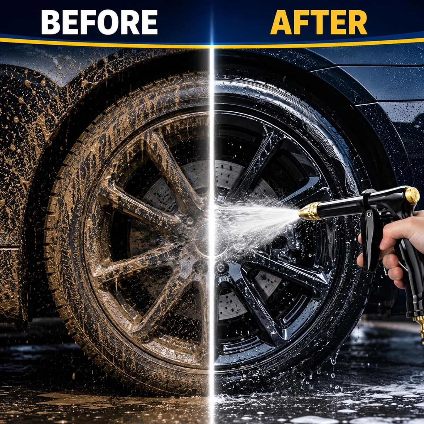 💦✨ High-Pressure Water Jet Gun – 2 Modes, Ergonomic, Leak-Proof 🧼