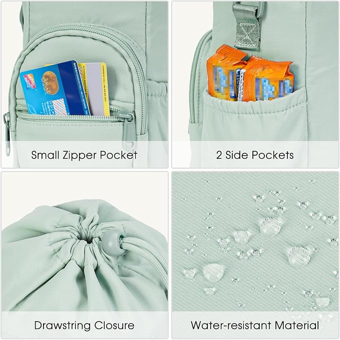 ✨Durable and waterproof💦Bottle holder sling bag with mobile phone pocket – cross-body bag