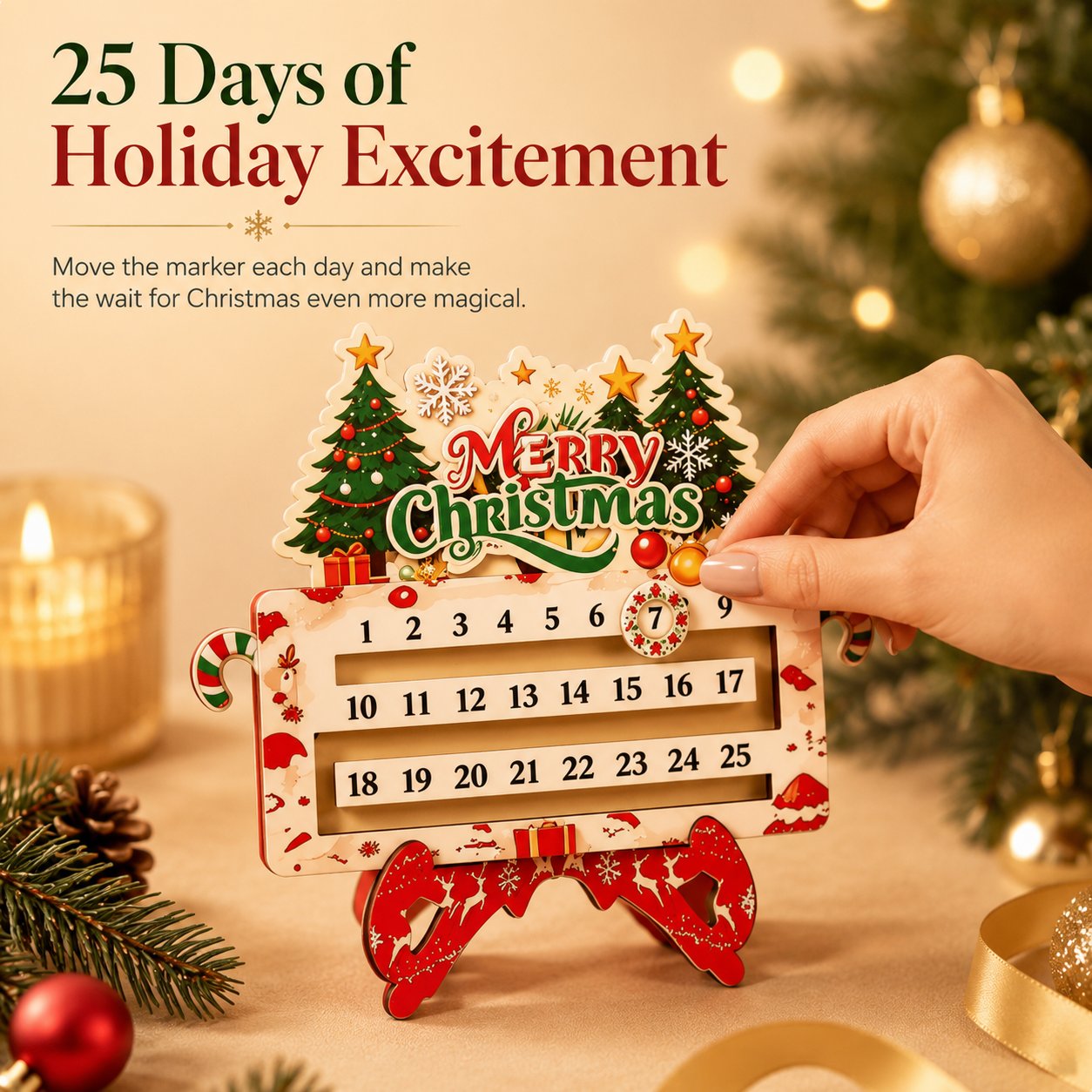 🎄25-Day Christmas Countdown Ornament