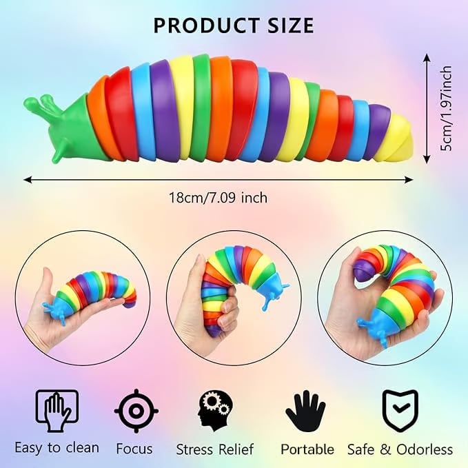 🐱3D Slug Fidget Toy för dina lurviga vänner