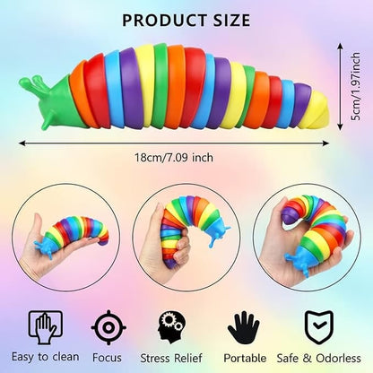 🐱3D Slug Fidget Toy för dina lurviga vänner