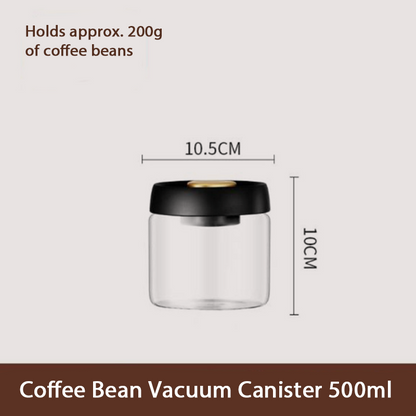 ☕ Vakuumförseglad Glasförvaringsburk | Skapad för kaffe, bevarar smaken längre ☕