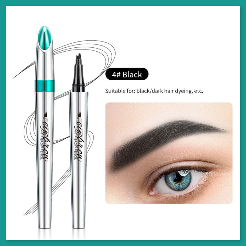 Quad flytande ögonbrynspenna