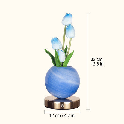 🌷Dreamy Tulip Orchid Night Light Romantic Bedside Lamp
