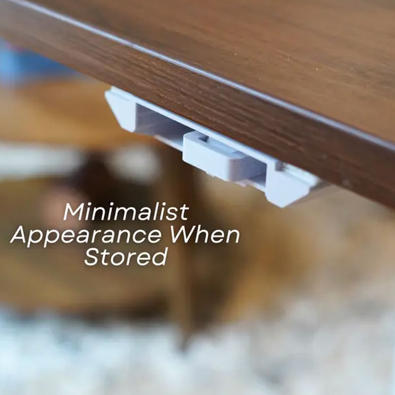 Vikbar mugghållare för skrivbordet