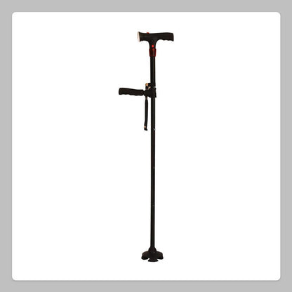 Larm LED Dubbelhandtag Äldrekäpp