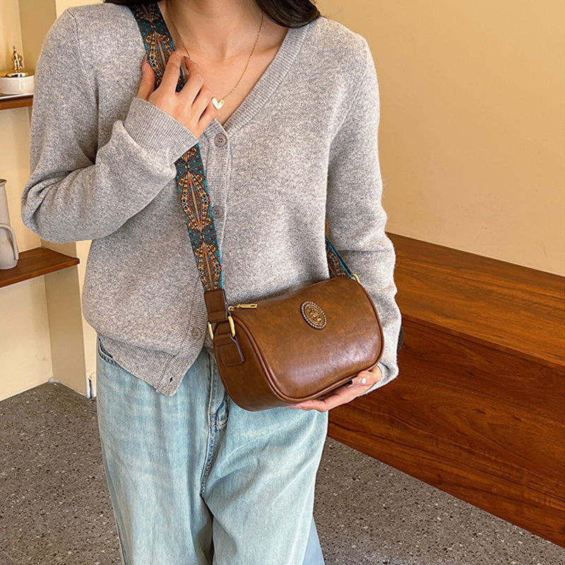 ✨ Ladies vintage Boston axelremsväska - elegans att ta med sig! 👜