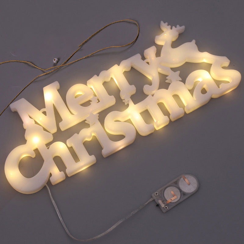 God Jul 3D Bokstavsbelysning/Merry Christmas 3D Letter Lights