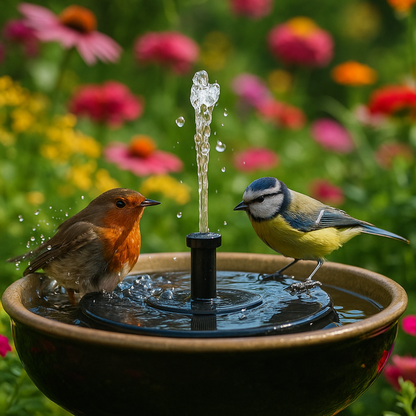 The solar fountain for vibrant gardens