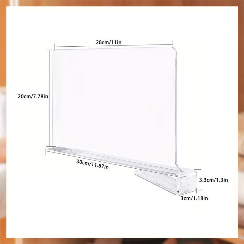 Transparent garderobspanel