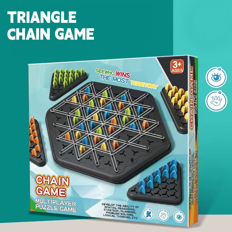Triangle Chain Game: A Board Game for Logic and Geometry