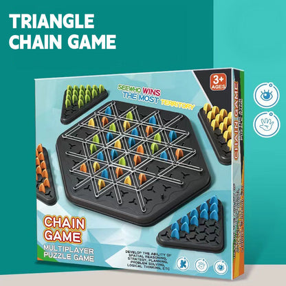 Triangle Chain Game: A Board Game for Logic and Geometry