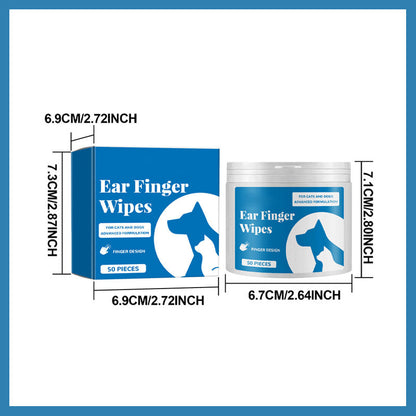 Husdjursrengöringsfingerservetter