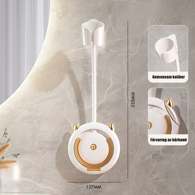 Handsfree-hårtorkhållare för lata människor