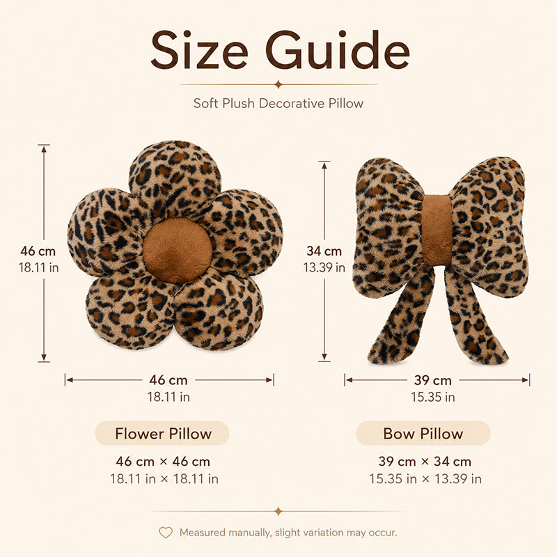 🐆🎀Leopard Print Bowknot Throw Pillow– Perfect for sofas, beds & boho decor ✨