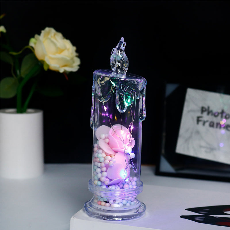 ✨ Eternal Glow Rose Candle – Where Light Meets Love 🌹💡