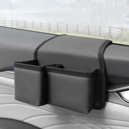 Car Side Door Storage Bag, Multi-functional Phone Key Holder, Foldable Cup Holder, Car Window Hanging Pouch