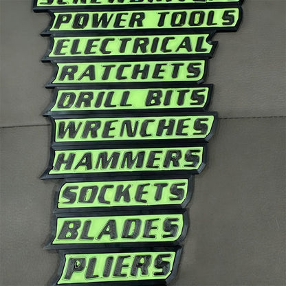🔧✨ Magnetiska Verktygslåds Etiketter🔧📚