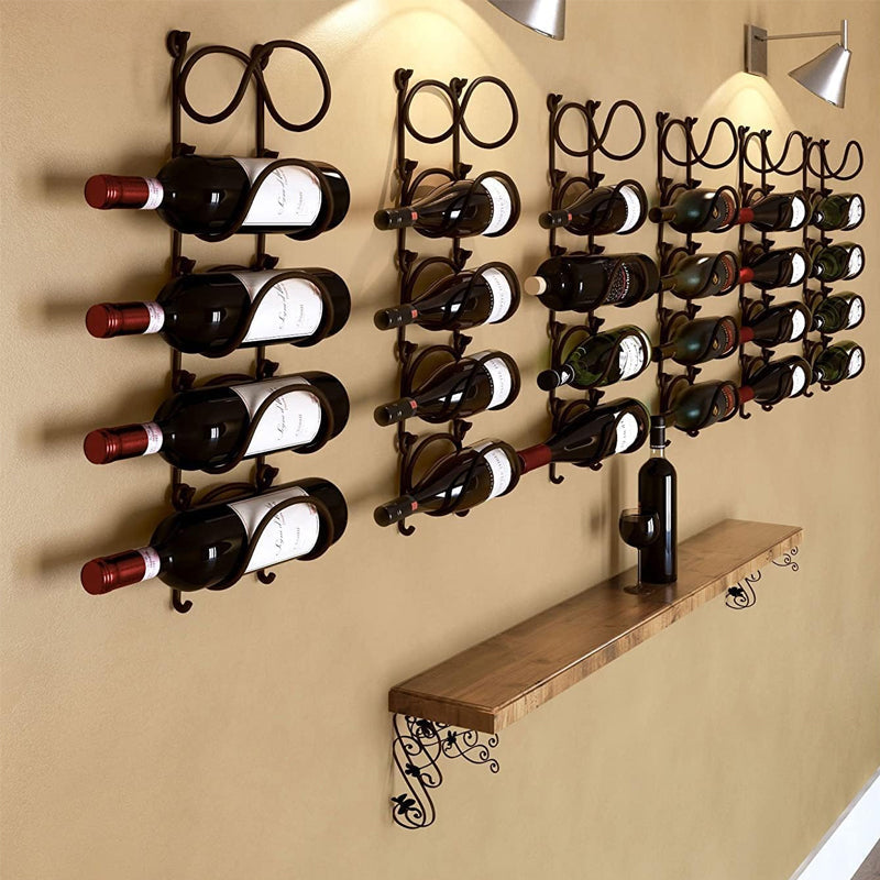 🍹Väggmonterat multifunktionellt vinställ 🍷