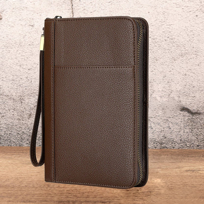 🏆 Bärbar cigarrlåda med vintage-motiv och litchimönster