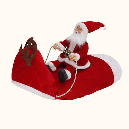 🎄 Santa Rider Pet Christmas Costume