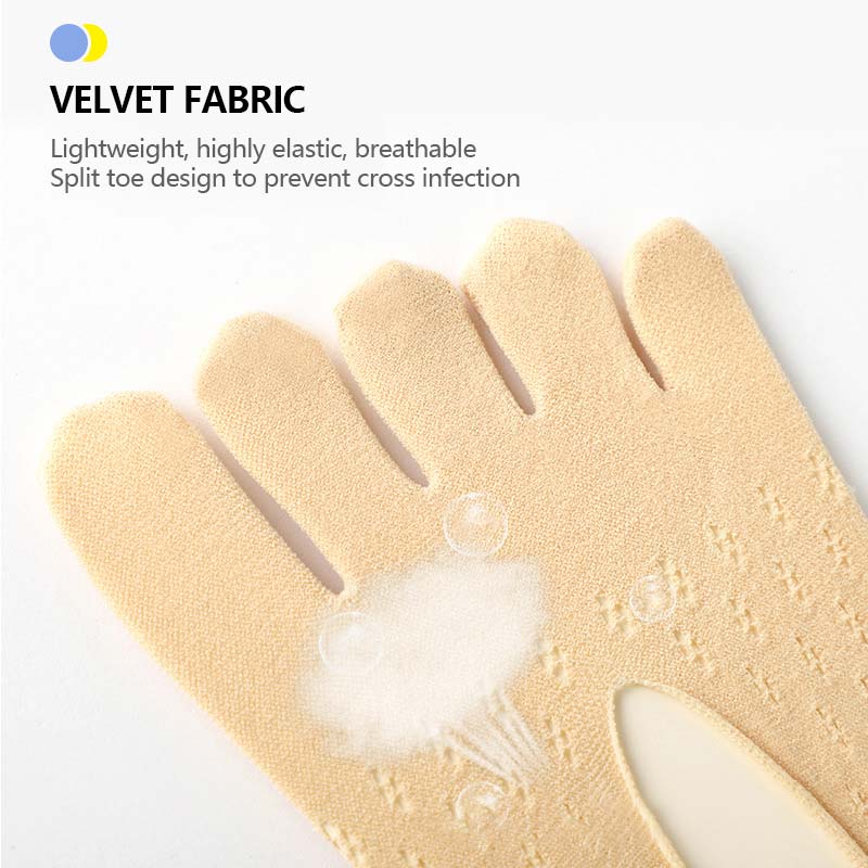 Andningsbara sammetstrumpor (5 par