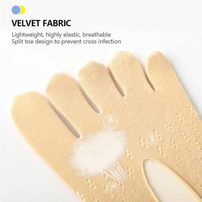 Andningsbara sammetstrumpor (5 par