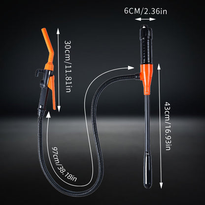 ⛽ Multi-Liquid Fast Siphon Pump – For fuel, water & oil – Long hose, one-way valve & hand-operated – perfect for car, boat or home use 🌊