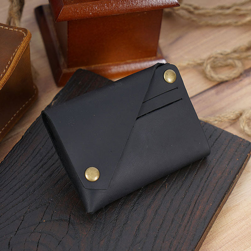 🌟 Vintage Äkta Läder Mynt- & Kortfodral 🌟