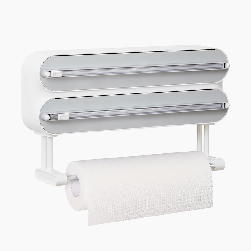 ✂️Kitchen Aluminum Foil Paper Plastic Wrap Storage Cutting Box 🍳